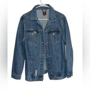 Women’s Boom boom jeans Denim jacket with studded detail Size medium .